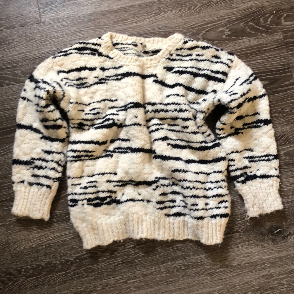 IRO Black and Cream Sweater 0